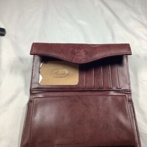 Buxton Heiress Organizer Wallet Leather Burgundy Checkbook Card